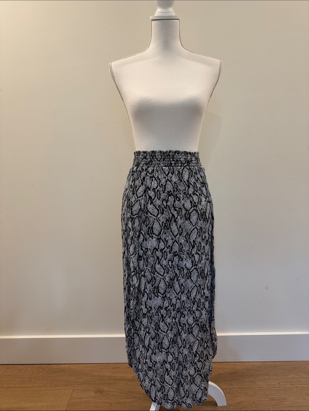 Snake Print Maxi Skirt